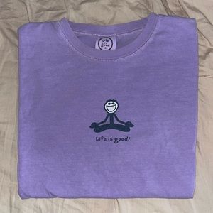 Vintage Life is good T shirt, super cute to knock around in
